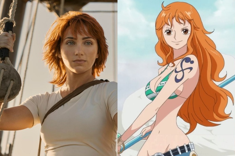 娜美真人動畫對比照